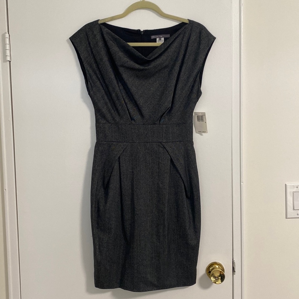 NWT - Pippa - Grey Sleeveless Sheath Dress, Size 4